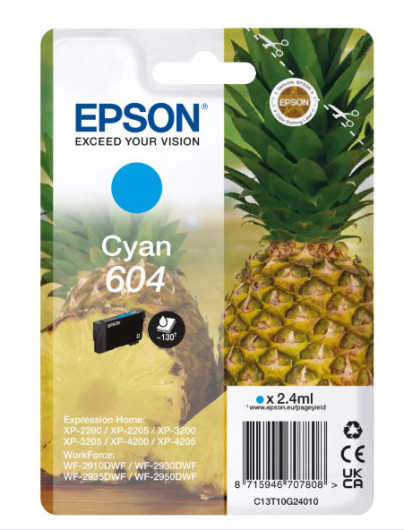 Epson T10G2 Tintapatron Cyan No.604