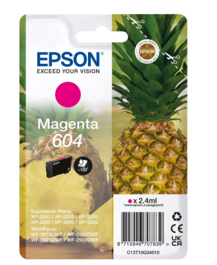 Epson T10G3 Tintapatron Magenta No.604