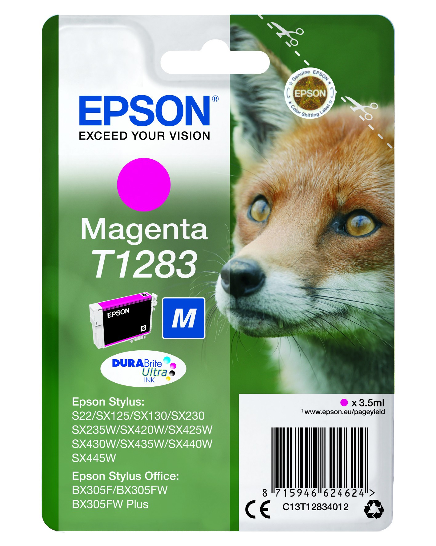 Epson T1283 Tintapatron Magenta 3,5ml