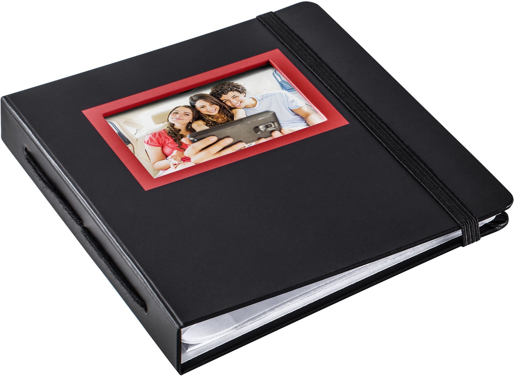 HP Sprocket Album Red and Black