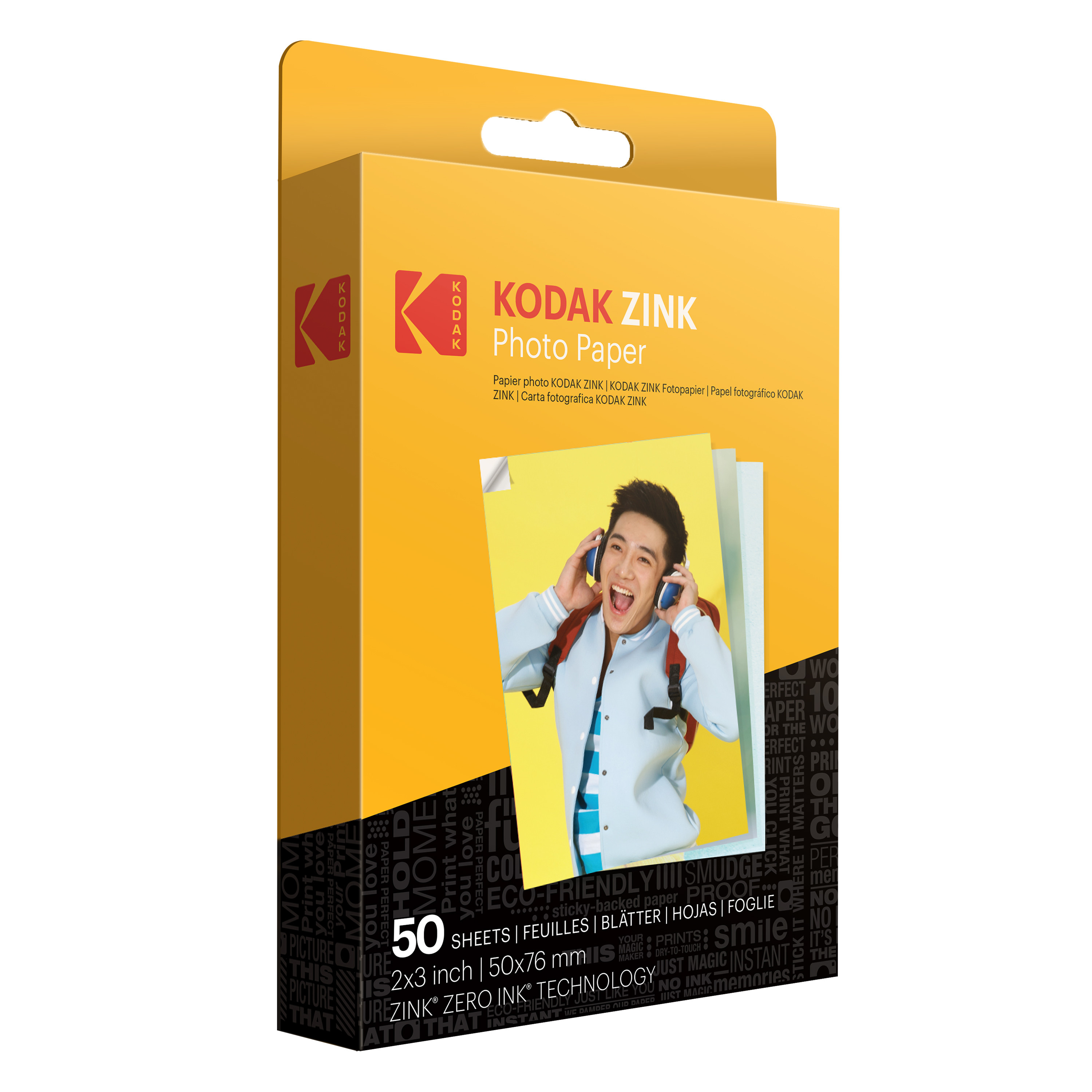 Kodak 2x3 hüvelykes Zink fotópapír 50 lap
