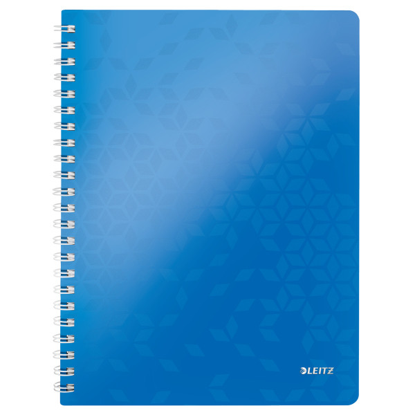 Leitz WOW spirálfüzet, A4, vonalas, kék