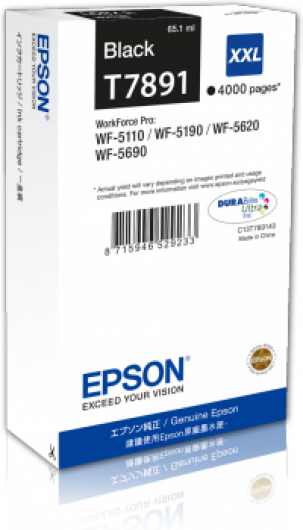 Epson T7891 Tintapatron Black 4.000 oldal kapacitás