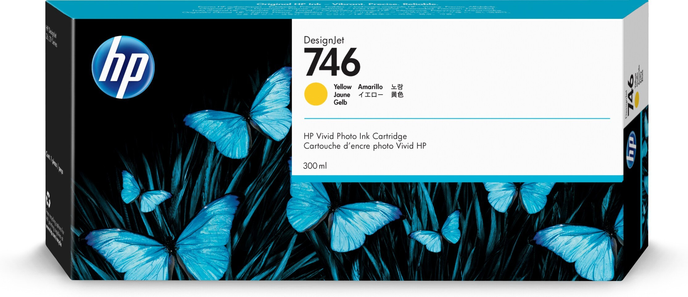 HP P2V79A Patron Yellow 300ml No.746
