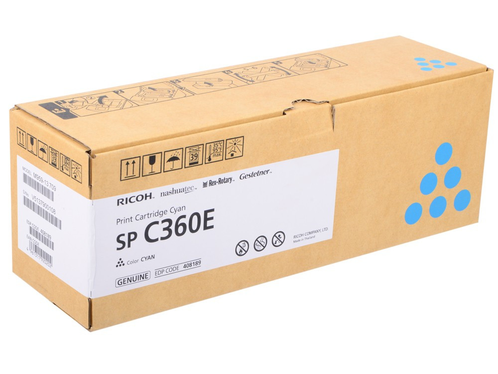 Ricoh SPC360E Toner Cyan