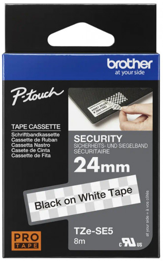 Brother TZe-SE5 24 mm széles 8 m hosszú szalagkazetta