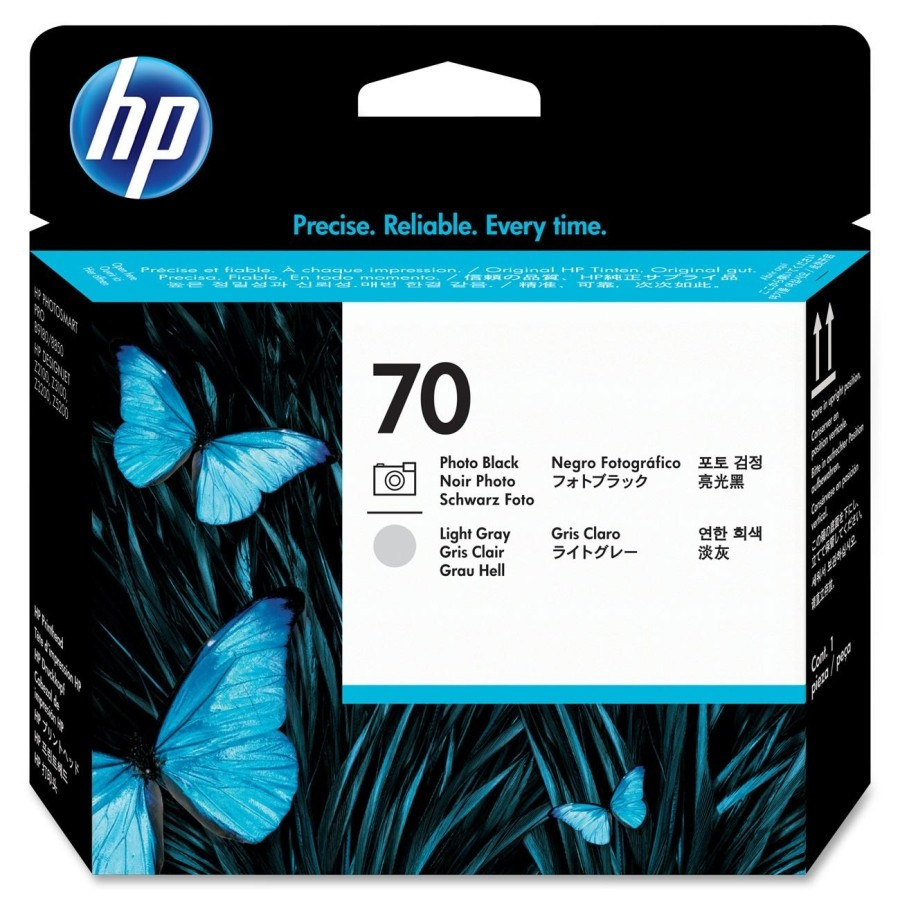HP C9407A P.head PhBk/L.Gr No.70