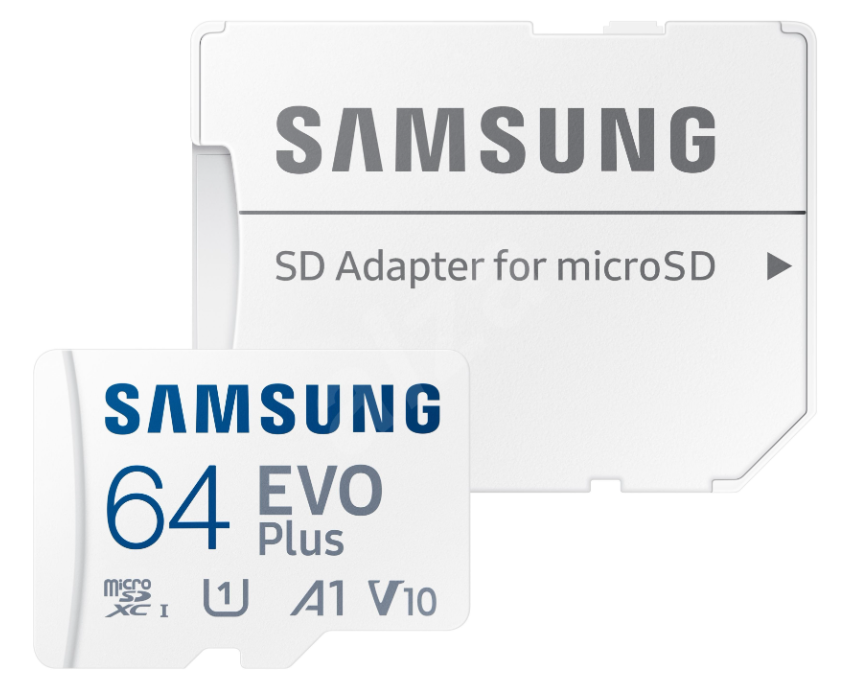 SAMSUNG SD kártya, 64GB, EVO PLUS, Blue Wave