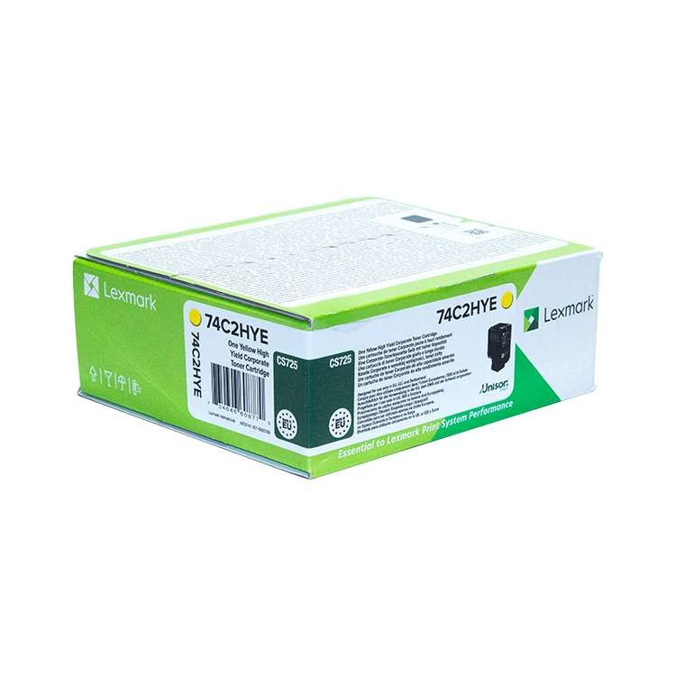 Lexmark CS725 High Corporate Toner Yellow 12K 74C2HYE