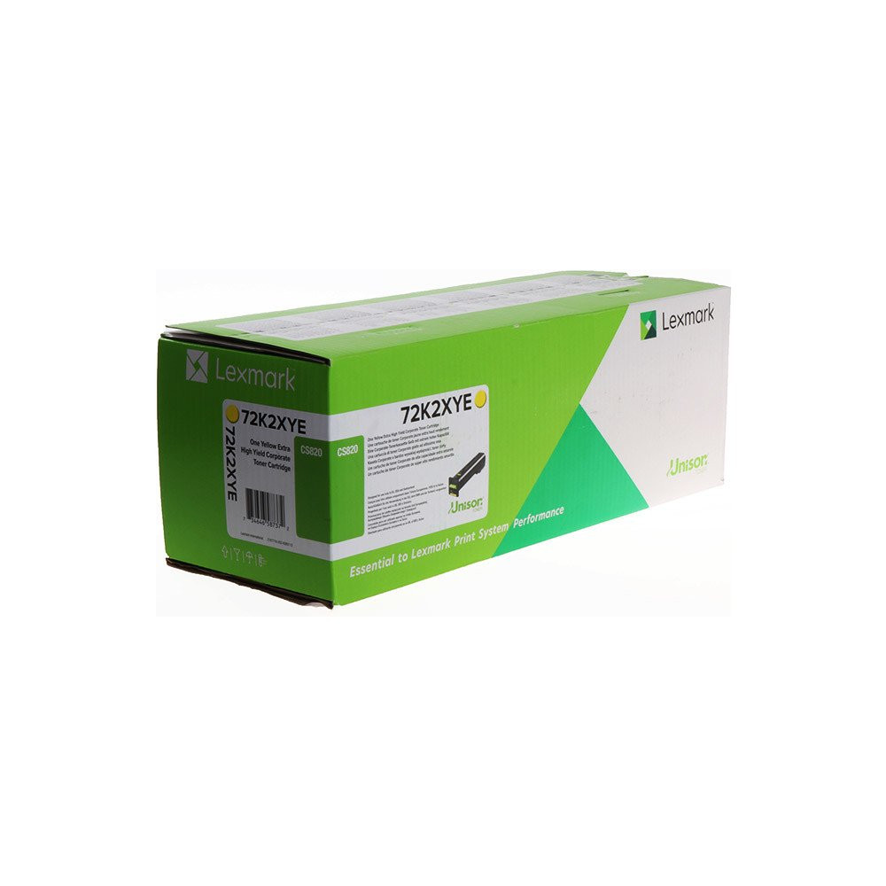 Lexmark CS820/CX82x/CX860 Extra High Corporate Toner Yellow 33K 72K2XYE