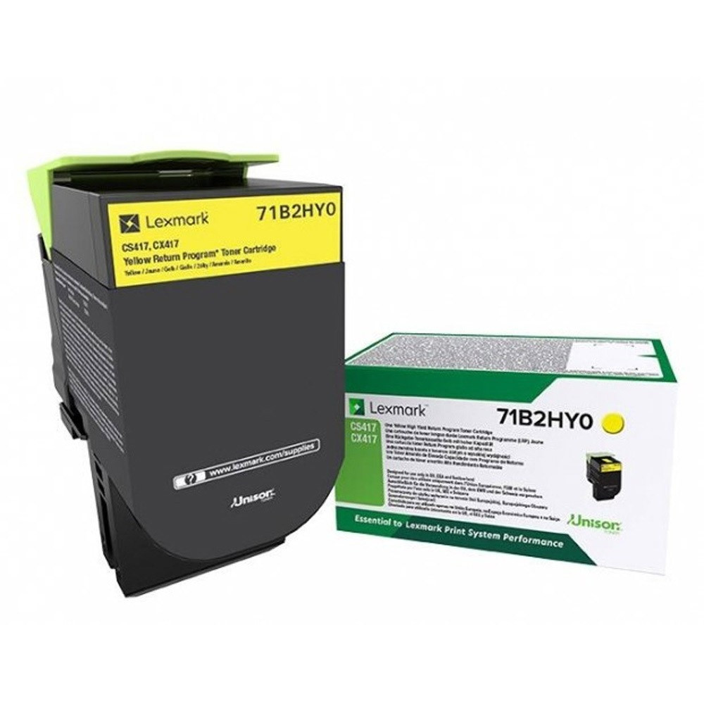 Lexmark CS/CX/417/517 Extra High Return Toner Yellow 3,5K 71B2HY0