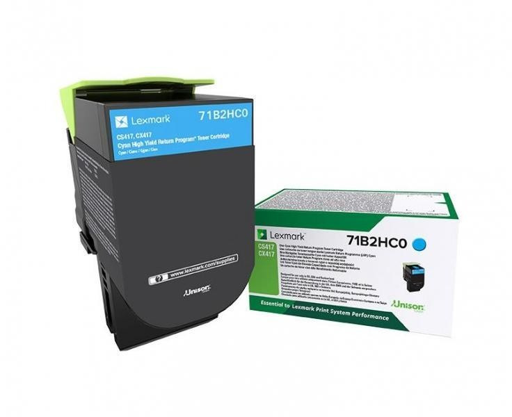 Lexmark CS/CX/417/517 Extra High Return Toner Cyan 3,5K 71B2HC0