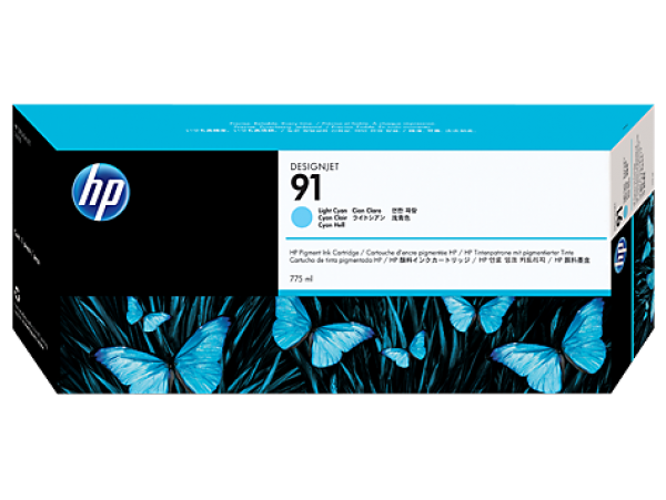HP C9470A Patron L.Cyan 775ml No.91