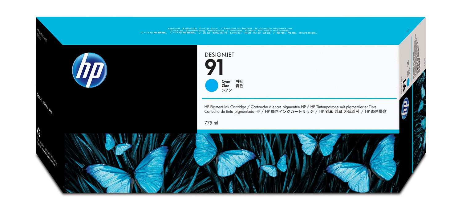 HP C9467A Patron Cyan 775ml No.91