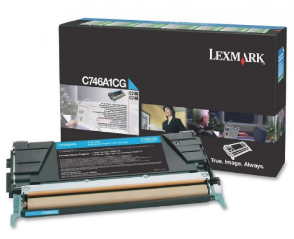 Lexmark C746/C748 Return Toner Cyan 7K C746A1CG