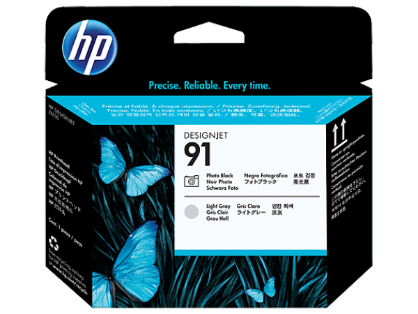 HP C9463A P.head Ph.Bk&L.Gr No.91