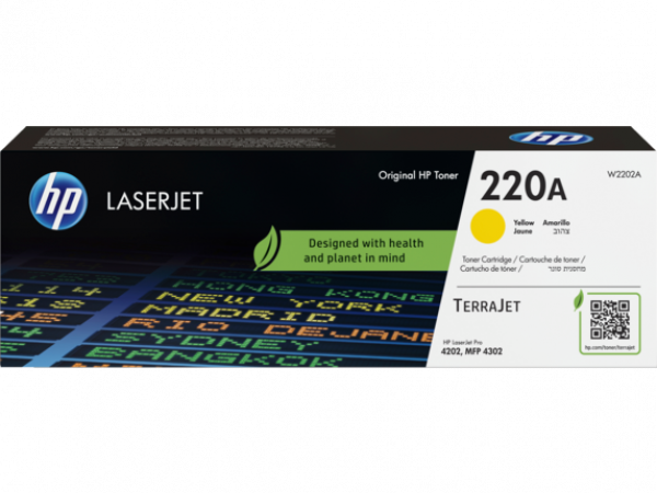 HP W2202A Toner Yellow 1.800 oldal kapacitás No.220A