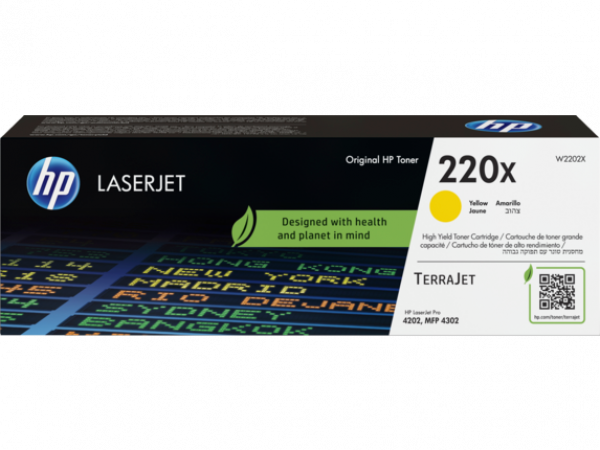 HP W2202X Toner Yellow 5.500 oldal kapacitás No.220X
