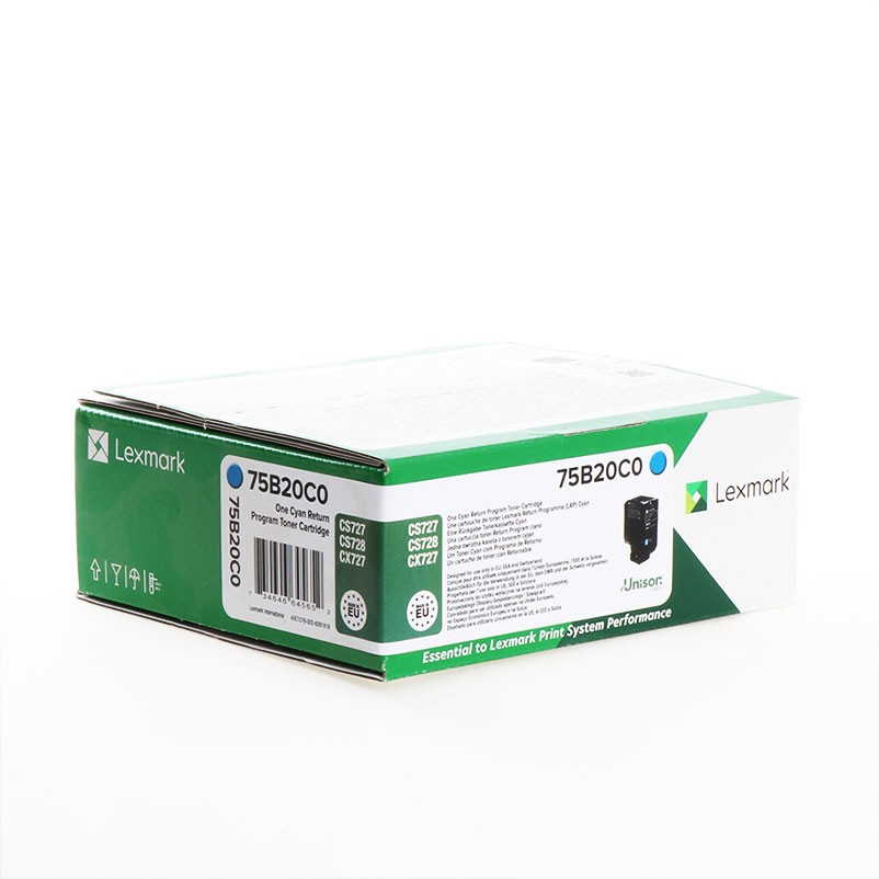 Lexmark CS/CX727/CS728 Return Toner Cyan 10K 75B20C0