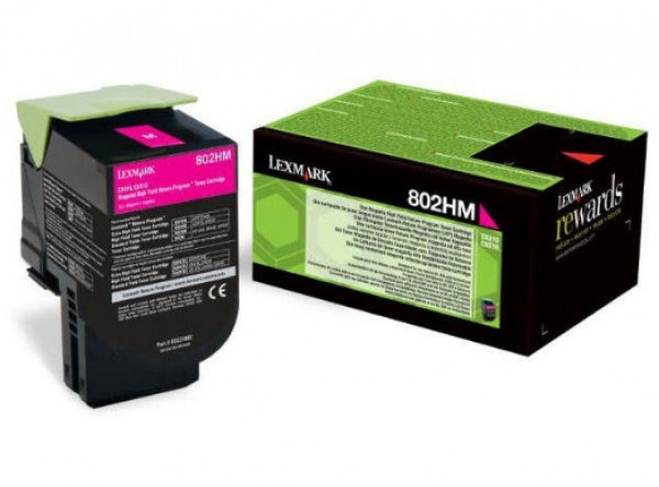 Lexmark CX410/510 High Return Toner Magenta 3K 80C2HM0