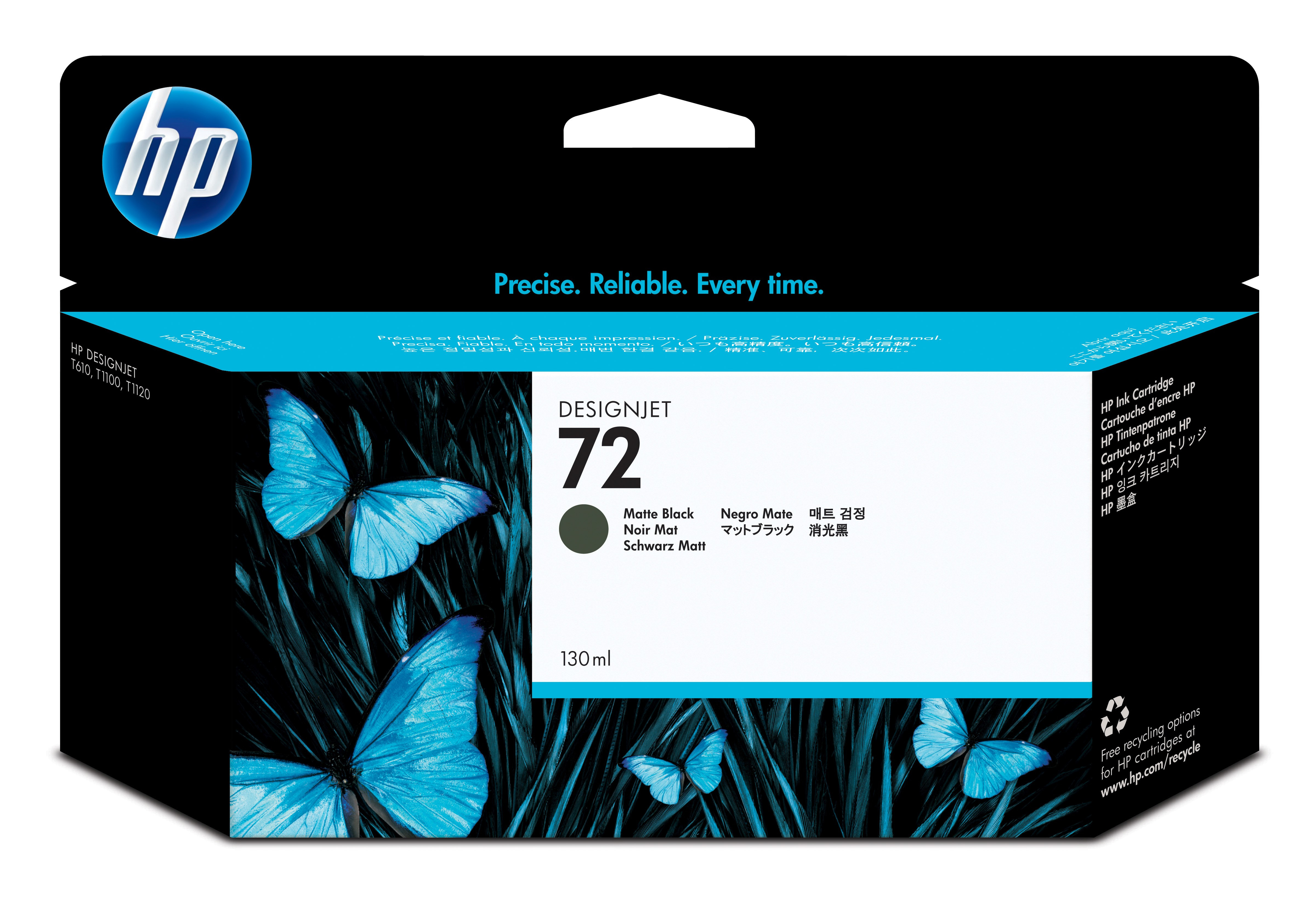 HP C9403 Patron Matt Bk 130ml No.72