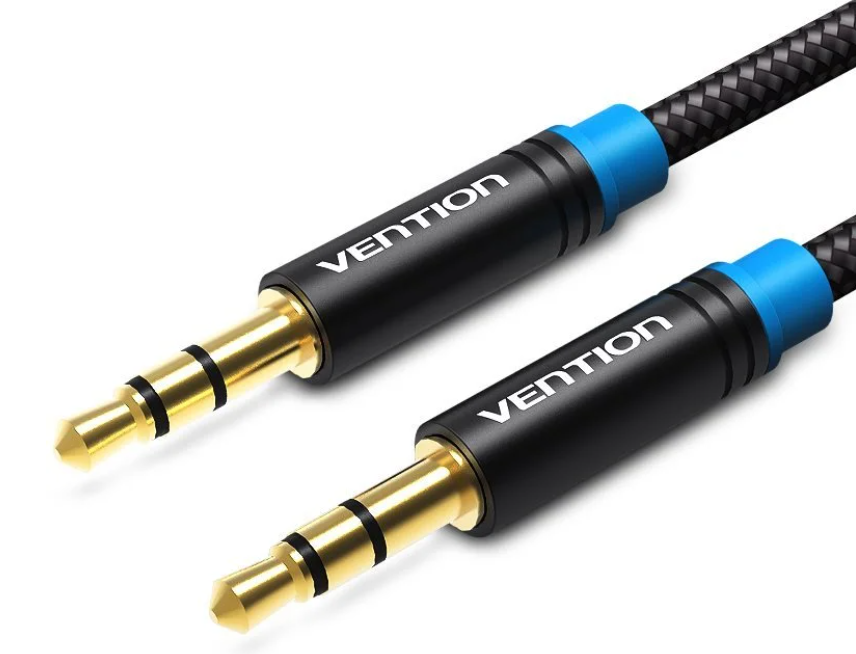 Vention 3.5mm jack/M ->  3.5mm jack/M,  (audio,szövet), 1,5m, kábel