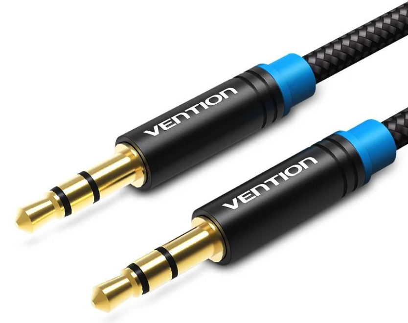 Vention 3.5mm jack/M ->  3.5mm jack/M,  (audio,szövet), 5m, kábel