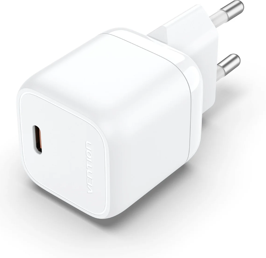 Vention USB-C (1port,30W, fehér) ,töltő