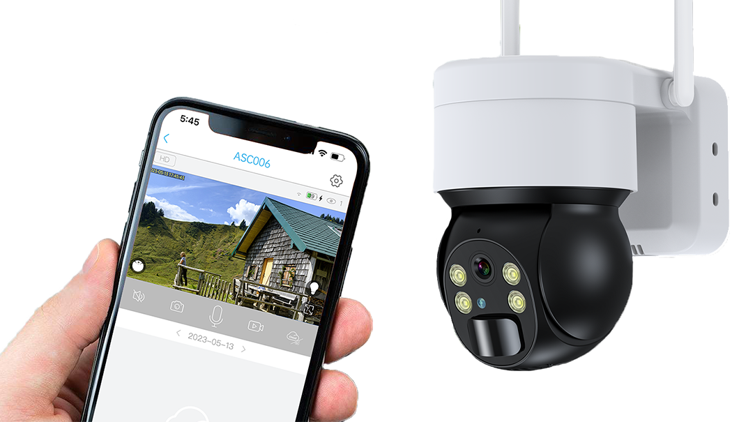 Napelemes kamera app-irányítással